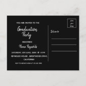 写数々の真|スクリプト|卒業案内 インビテーションポストカード (裏面)