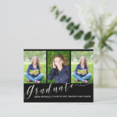 写数々の真|スクリプト|卒業案内 インビテーションポストカード (スタンド正面)