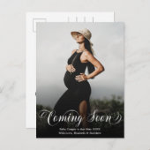 写来真の妊娠告知はがき 案内ポストカード (正面/裏面)