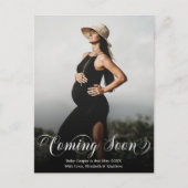 写来真の妊娠告知はがき 案内ポストカード (正面)