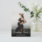 写来真の妊娠告知はがき 案内ポストカード (スタンド正面)