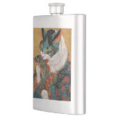 写楽スタイル浮世絵歌舞伎猫 フラスク (左)