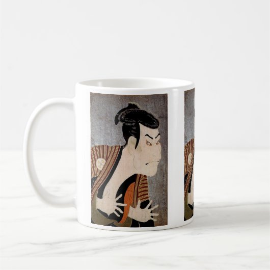 写楽、大首絵 コーヒーマグカップ (左)