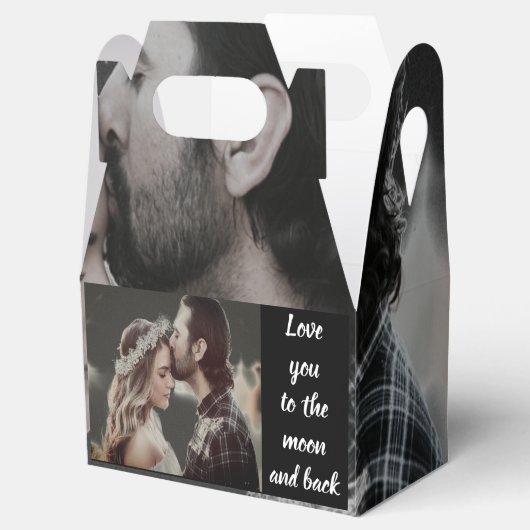 写真あなたを月と背中に愛結婚する フェイバーボックス (オープン)