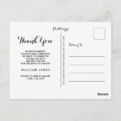 写真ありがとうごベビー誕生発表葉書 ポストカード (裏面)