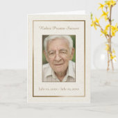 写真ありがとうご悔やみや弔慰 カード (黄色い花)