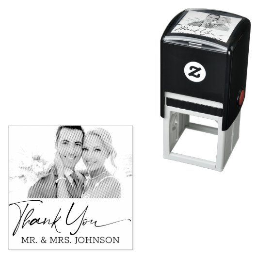 写真ありがとうご結婚ざう セルフインキングスタンプ (インサイチュ)