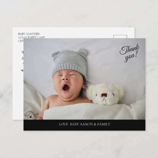 写真ありがとうはがき ポストカード (正面/裏面)