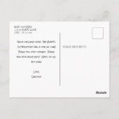 写真ありがとうはがき ポストカード (裏面)