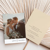 写真ありがとう写真のアンパモダンサンドエレガント サンキューカード