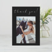 写真ありがとう結婚のカードのツインフレームのシンボル –  招待状 (スタンド正面)