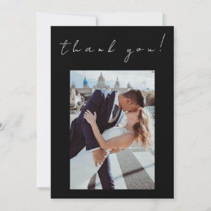写真ありがとう結婚のカードのツインフレームのシンボル – 招待状