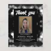 写真ありがとう葬儀記念カード (正面)