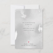 写真ありがとう 現代風 太字 白色 オーバーレイ サンキューカード (裏面)