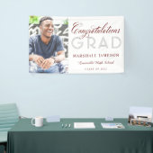 写真おめでとうございます書道卒業記念パーティー 横断幕 (トレードショー)