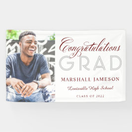 写真おめでとうございます書道卒業記念パーティー 横断幕