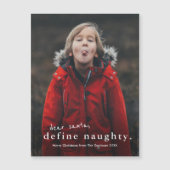 写真おもしろいいけなクリスマスホリデーカード (正面)