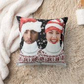 写真おもしろいのクパーソナライズされたリスマス クッション (ブランケット)
