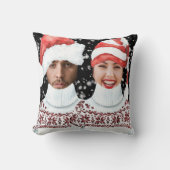写真おもしろいのクパーソナライズされたリスマス クッション (正面)