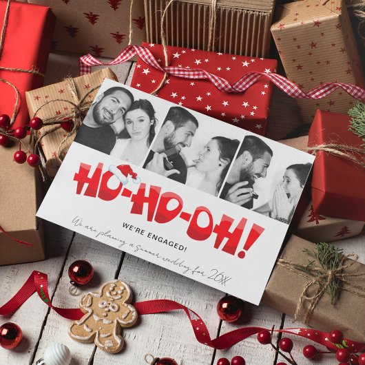 写真おもしろいのクリスマ婚約したス シーズンポストカード