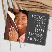 写真おもしろいのモダン予算の保存日 案内ポストカード