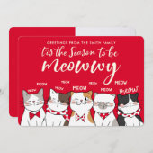 写真おもしろいの休日のあいさつメリーきのシーズン (正面/裏面)