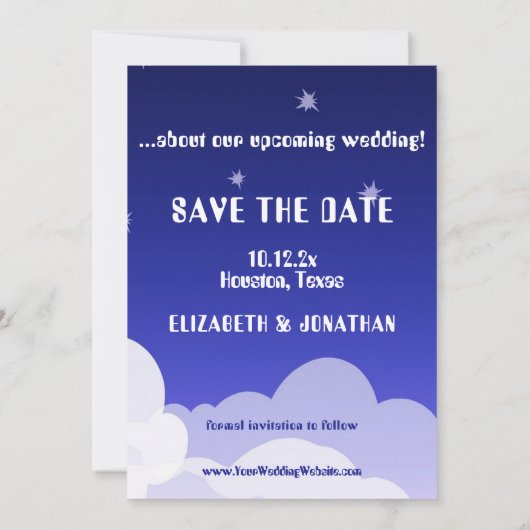 写真おもしろいの宇宙船We're Over the Moon救 The The Moon セーブザデート (裏面)