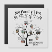 写真おもしろいの家族の木はナッツのクリスマスフル (正面/裏面)