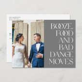 写真おもしろいの結婚ありがとうはがき ポストカード (正面/裏面)