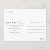 写真おもしろいの結婚ありがとうはがき ポストカード (裏面)