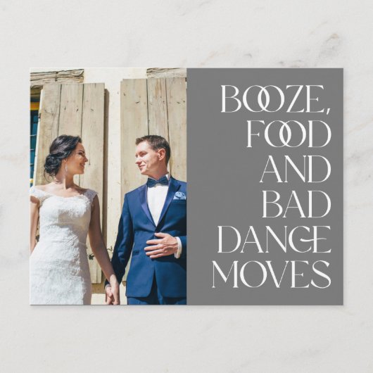 写真おもしろいの結婚ありがとうはがき ポストカード (正面)