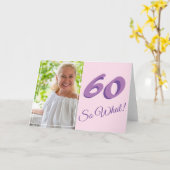 写真おもしろいの追加60感動的誕生日 カード (黄色い花)