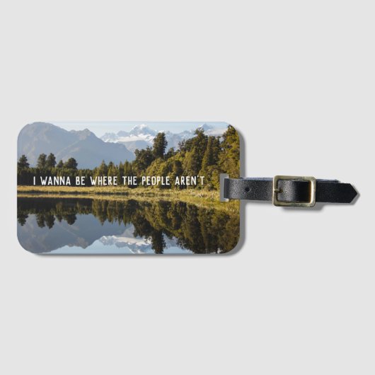 写真おもしろいギフト旅行引用文 ラゲッジタグ (正面横)