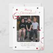 写真おもしろいクリスマスカーメリード シーズンカード (正面)