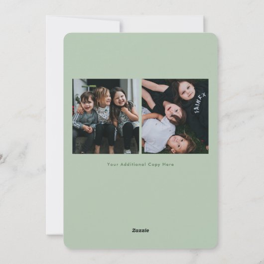 写真おもしろいクリスマスカーメリード シーズンカード (裏面)