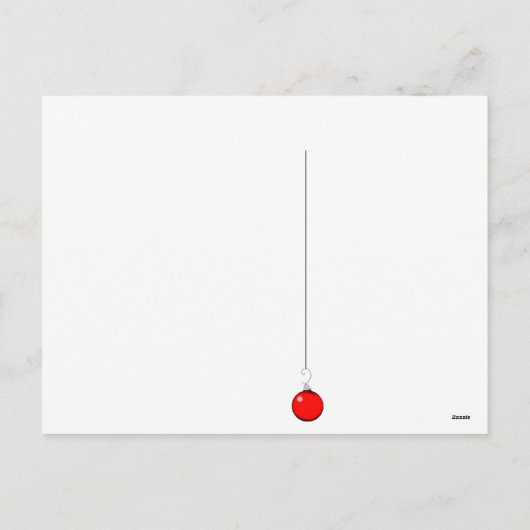 写真おもしろいクリスマス シーズンポストカード (裏面)