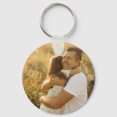 写真おもしろいコラージュhappy first fanteers day pap キーホルダー (裏面)