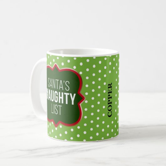 写真おもしろいサンタのクリスマスいけな一覧 コーヒーマグカップ (正面左)