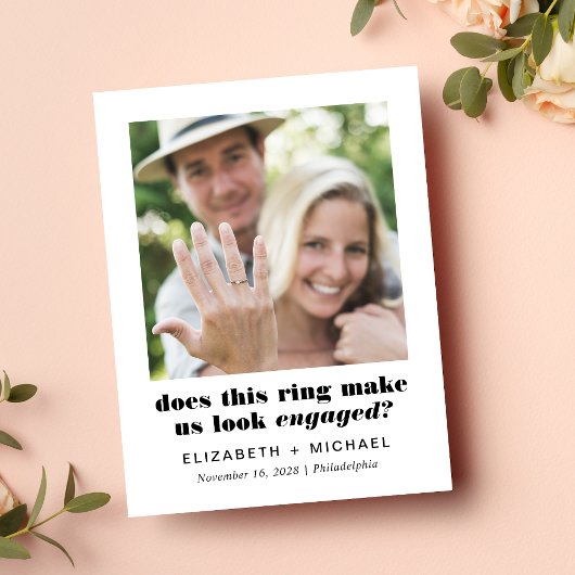 写真おもしろいセーブ・ザ・デート案内 案内ポストカード