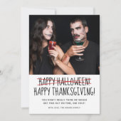 写真おもしろいハッピーハローウィンカード (正面)