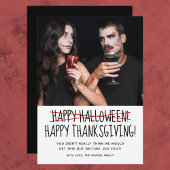 写真おもしろいハッピーハローウィンカード