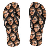 写真おもしろいパーソナライズされた顔 ビーチサンダル (ソール)