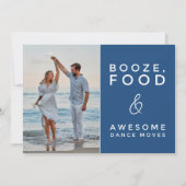 写真おもしろいビーチ結婚式日付の保存 セーブザデート (正面)