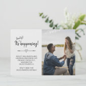 写真おもしろいモダン最終的に発生する婚約 招待状 (スタンド正面)