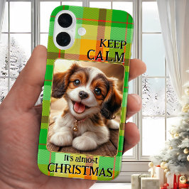 写真おもしろい保Calm Christmas Phone Case iPhone 16 Plusケース