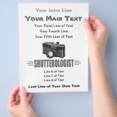 写真おもしろい写真家 チラシ (手)