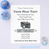 写真おもしろい写真家 チラシ (シングル)