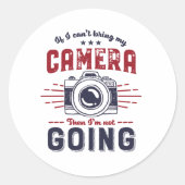 写真おもしろい引用文写真家とカメラ ラウンドシール (正面)
