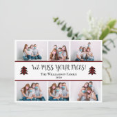 写真おもしろい恋しく思Your顔Covid Christmas シーズンカード (スタンド正面)