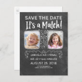 写真おもしろい日付の保存 – 一致 案内ポストカード (正面/裏面)